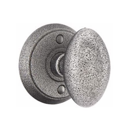 Emtek Emtek 7202SVSWS Savannah Knob Privacy With Style No 2 Rose for 1-3/8 to 2 Door Satin Steel Finish 7202SVSWS